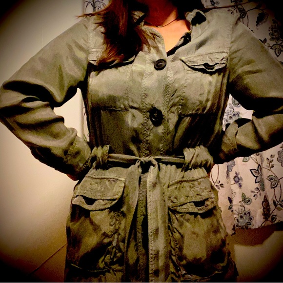 Green Comptoir des Cotonniers coat size 38 EU (small) - Picture 4 of 6